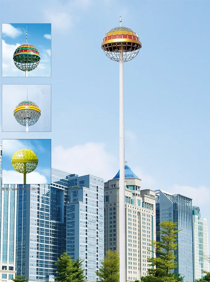 Decorative Globe High Mast Light