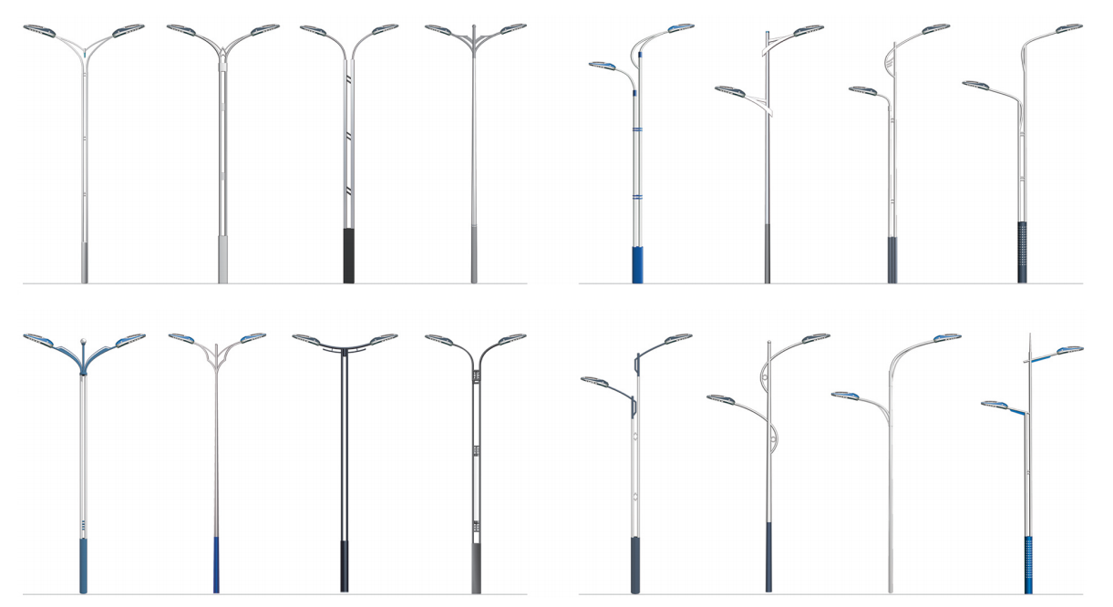 Highway lighting products including LED street lights high mast lights and lighting poles