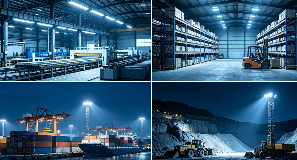 Industrial Lighting Applications for Manufacturing Warehouse Port and Mining Facilities