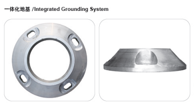 Integrated grounding system for modular steel aluminum light pole