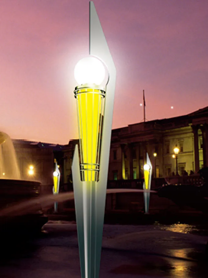 Illuminated Decorative Landscape Light Column