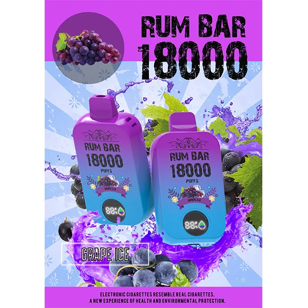 Rum Bar 18000 Puff GRAPE ICE