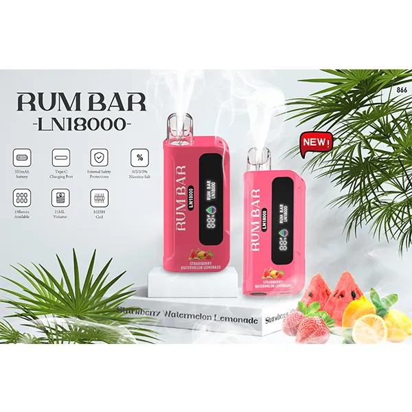 Rum Bar 18000 Puff Strawberry Watermelon Lemonade