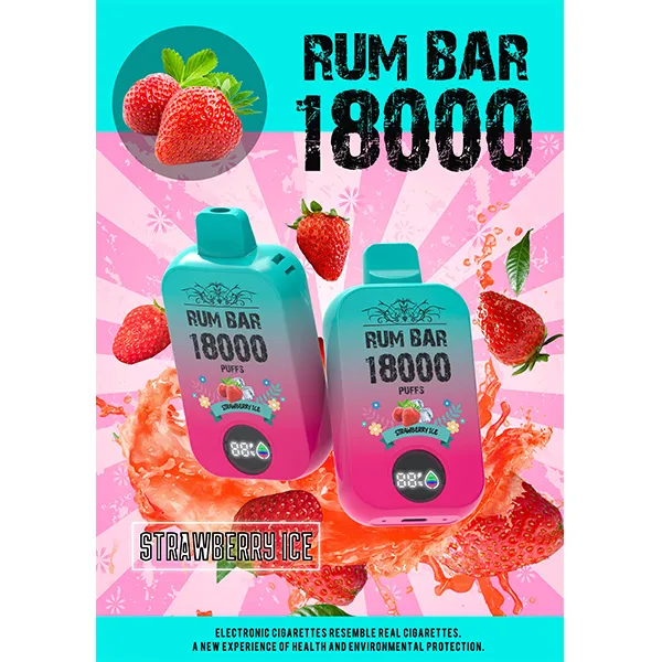 Rum Bar 18000 Puff STRAWBERRY ICE