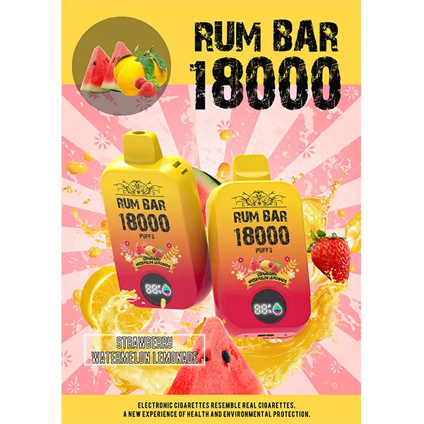 Rum Bar 18000 Puff STRAWBERRY WATERMELON LEMONADE