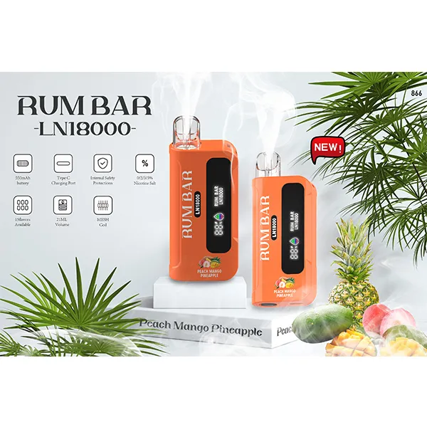 Rum Bar 18000 Puff Peach Mango Pineapple