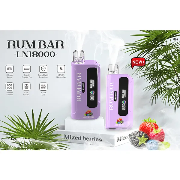 Rum Bar 18000 Puff Mixed berries