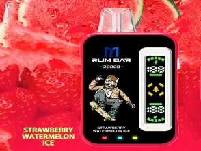 Rum Bar 20000 Puff FRAWBERRY ΚΑΡΠΟΥΖΙ ΠΑΓΟΣ
