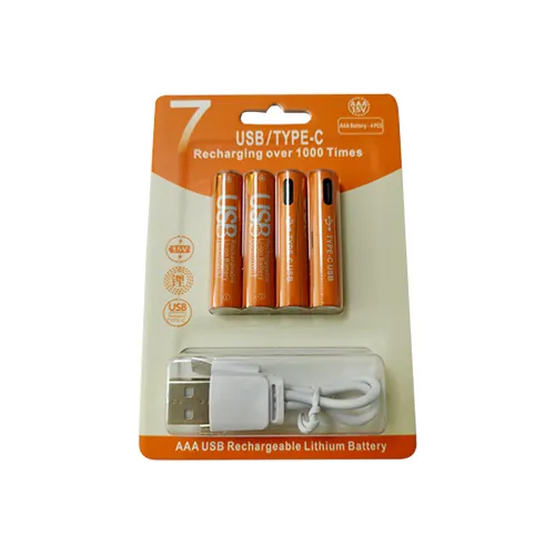 AAA USB Rechargeable Lithium Battery