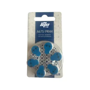 A675/PR44 1.45V zinc-air battery for hearing AIDS