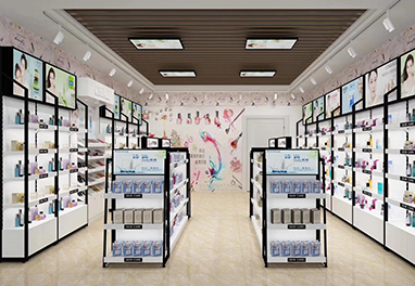 Cosmetics shelf