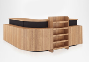 Stationery store checkout counter