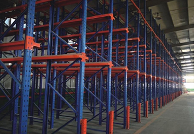 Through-type shelving