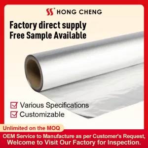 Three layers laminated foil PET+AL+PE