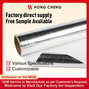 Four-in-one Metalized WOVEN FABRIC  VMPET+PE+WOVEN FABRIC+PE