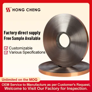 Single side Conductive mylar foil in pad with double sides copper color  PET+AL