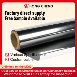 VMPET+VMPET+BOPP Laminated Metalized films with Matte black printing