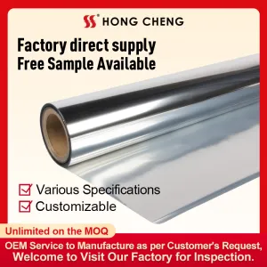 Two layers laminated foil for package VMPET+PE