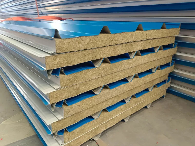Rock Wool Composite Roof Panel for Steel Structure Buildings