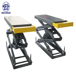 In-Ground Scissor Car Lift Platform 4000kg Scissor Car Hoist High Rise 2030mm Hydraulic Scissor Auto Lift for Sale