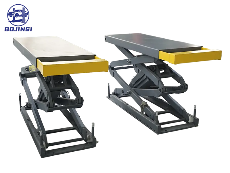 In-Ground Scissor Car Lift Platform 4000kg Scissor Car Hoist High Rise 2030mm Hydraulic Scissor Auto Lift for Sale
