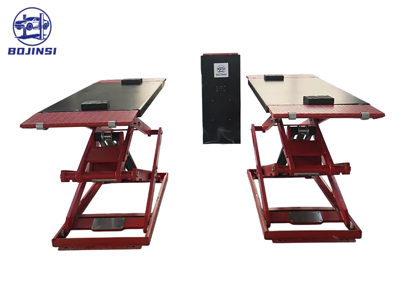 4000kg Ultra-Thin Design Portable Scissor Lift Quick Lift High Rise 1860mm Car Hoist Hydraulic Portable Scissor Vehicle Lift