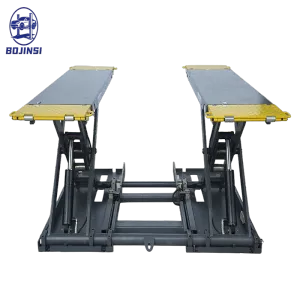 Mobile Scissor Car Lift 4t Portable Vehicle Lift Hydraulic Scissor Low Rise Automotive Lift for Auto Workshop