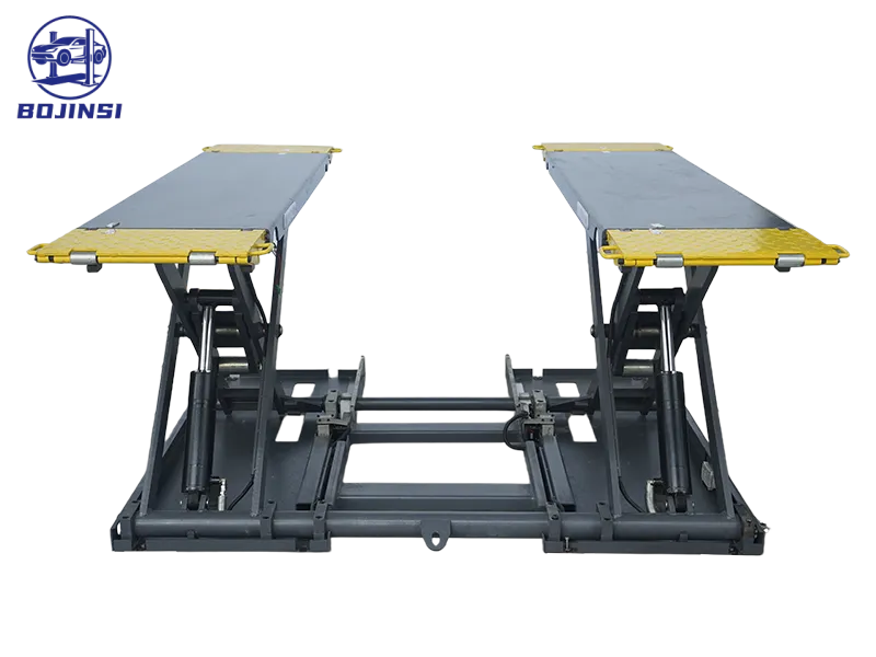 Mobile Scissor Car Lift 4t Portable Vehicle Lift Hydraulic Scissor Low Rise Automotive Lift for Auto Workshop