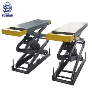In-Ground Scissor Car Lift Platform 4000kg Scissor Car Hoist High Rise 2030mm Hydraulic Scissor Auto Lift for Sale