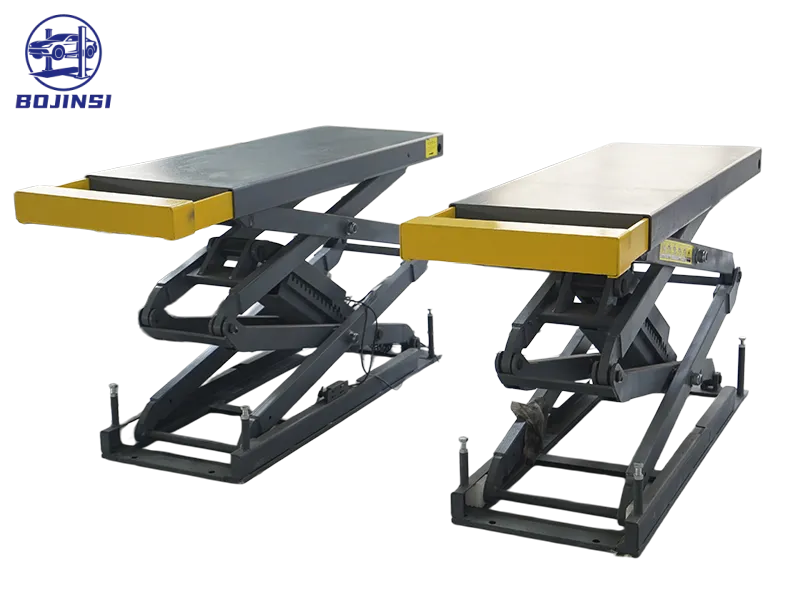 In-Ground Scissor Car Lift Platform 4000kg Scissor Car Hoist High Rise 2030mm Hydraulic Scissor Auto Lift for Sale