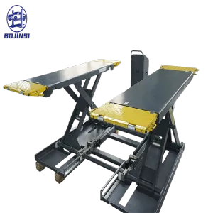 Mobile Scissor Car Lift 4T Portable Vehicle Lifter Hydraulic Scissor Mid Rise Automotive Hoist for Home Garage