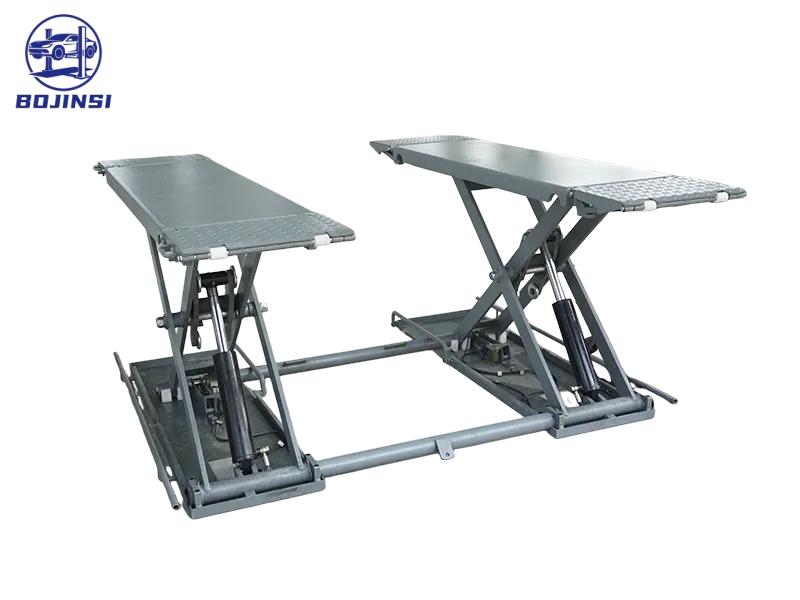 Mobile Scissor Car Lift 3.5t Portable Hydraulic Mid Rise Scissor Automotive Lift Repair Equipment Vehicle Scissor Lift