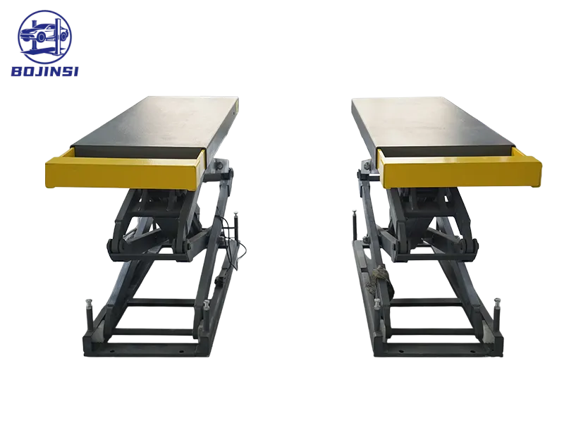 In-Ground Scissor Car Lift Platform 4000kg Scissor Car Hoist High Rise 2030mm Hydraulic Scissor Auto Lift for Sale