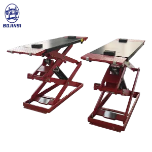 Ultra-Thin 4 Ton Portable Scissor Lift Quick Lift High Rise 1860mm Car Hoist Hydraulic Portable Automotive Lift