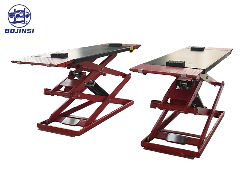 Ultra-Thin 4 Ton Portable Scissor Lift Quick Lift High Rise 1860mm Car Hoist Hydraulic Portable Automotive Lift