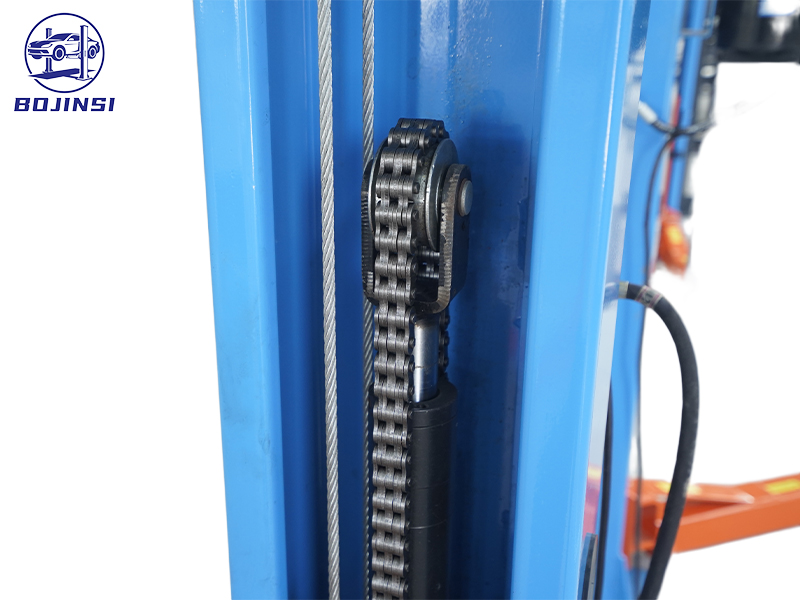 Hydraulic vehicle lift arm assembly ready for export packing and shipment