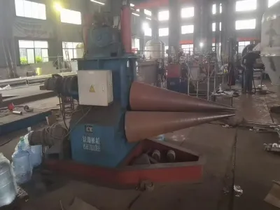 Conical plate rolling machine