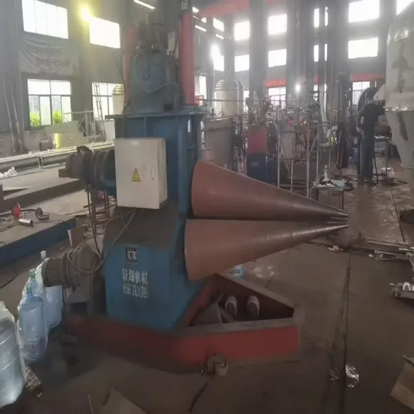 Conical plate rolling machine