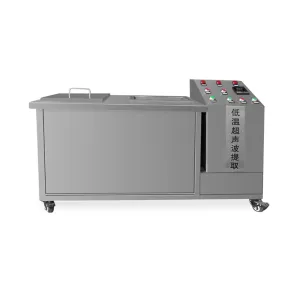 Ultrasonic continuous countercurrent extraction unit