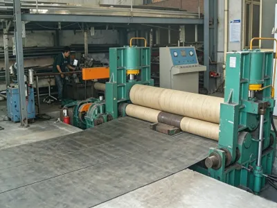 Large plate rolling machine