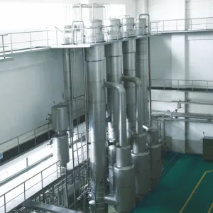 Double-effect to multi-effect falling film evaporators