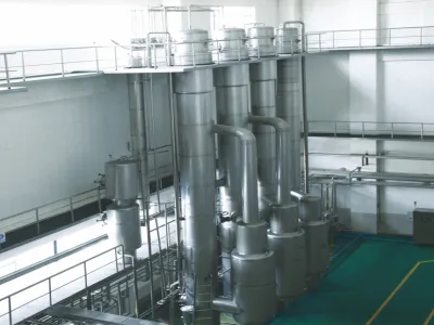 Double-effect to multi-effect falling film evaporators