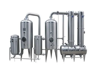 Dual-effect external circulation vacuum concentrator