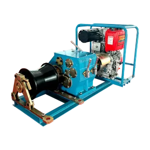 5T diesel-powered motorized winch