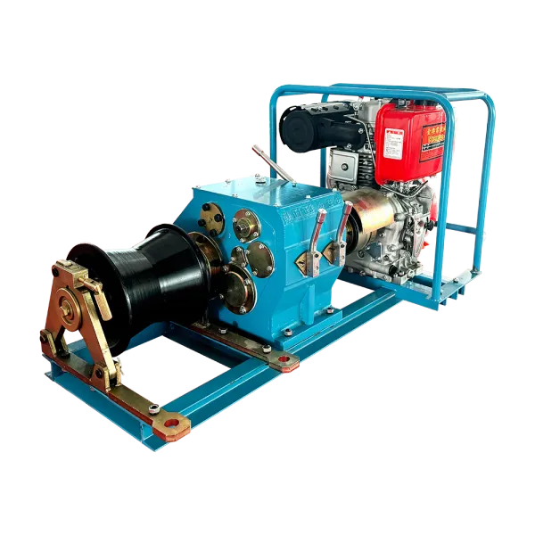 5T diesel-powered motorized winch