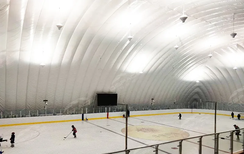 Air domes ecological Pavilion - Ice hockey arena