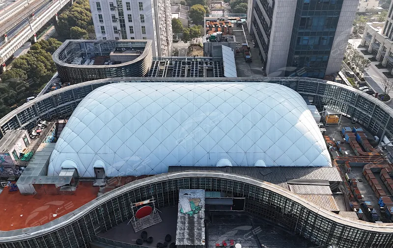 Shanghai Jiading district shopping mall roof air domes basketball arena project