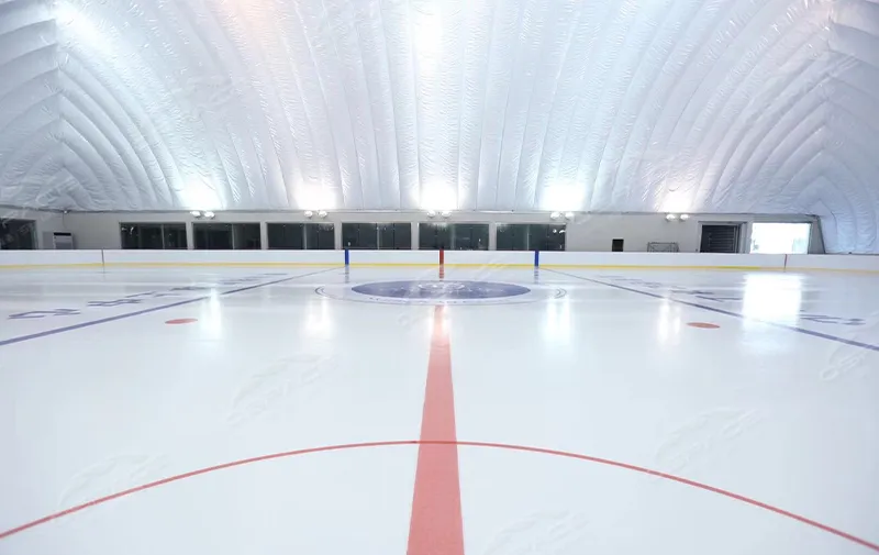 Air domes type ecological hall - Ice skating hall