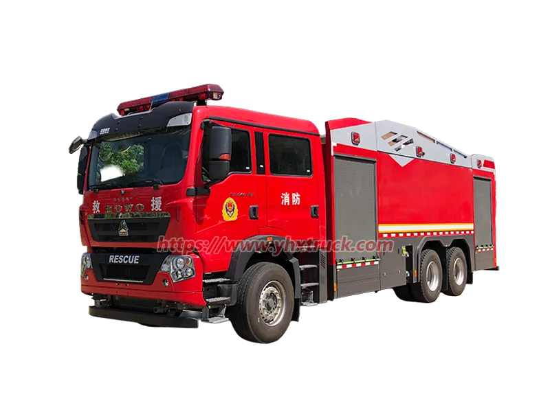 SINOTRUK HOWO  6&times;4 (TX) Foam Fire Pumper