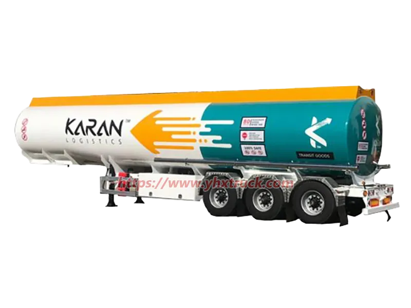 3-Axle Aluminum Alloy Fuel Tank Semi-trailer